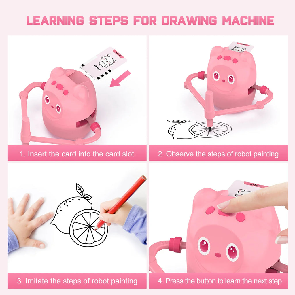Children's Early Education Intelligent Drawing Robot Children's Drawing Art Education Educational Toy Automatic Drawing